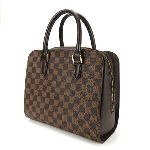 Louis Vuitton handbag Ebene LV Brown leather Damier Triana